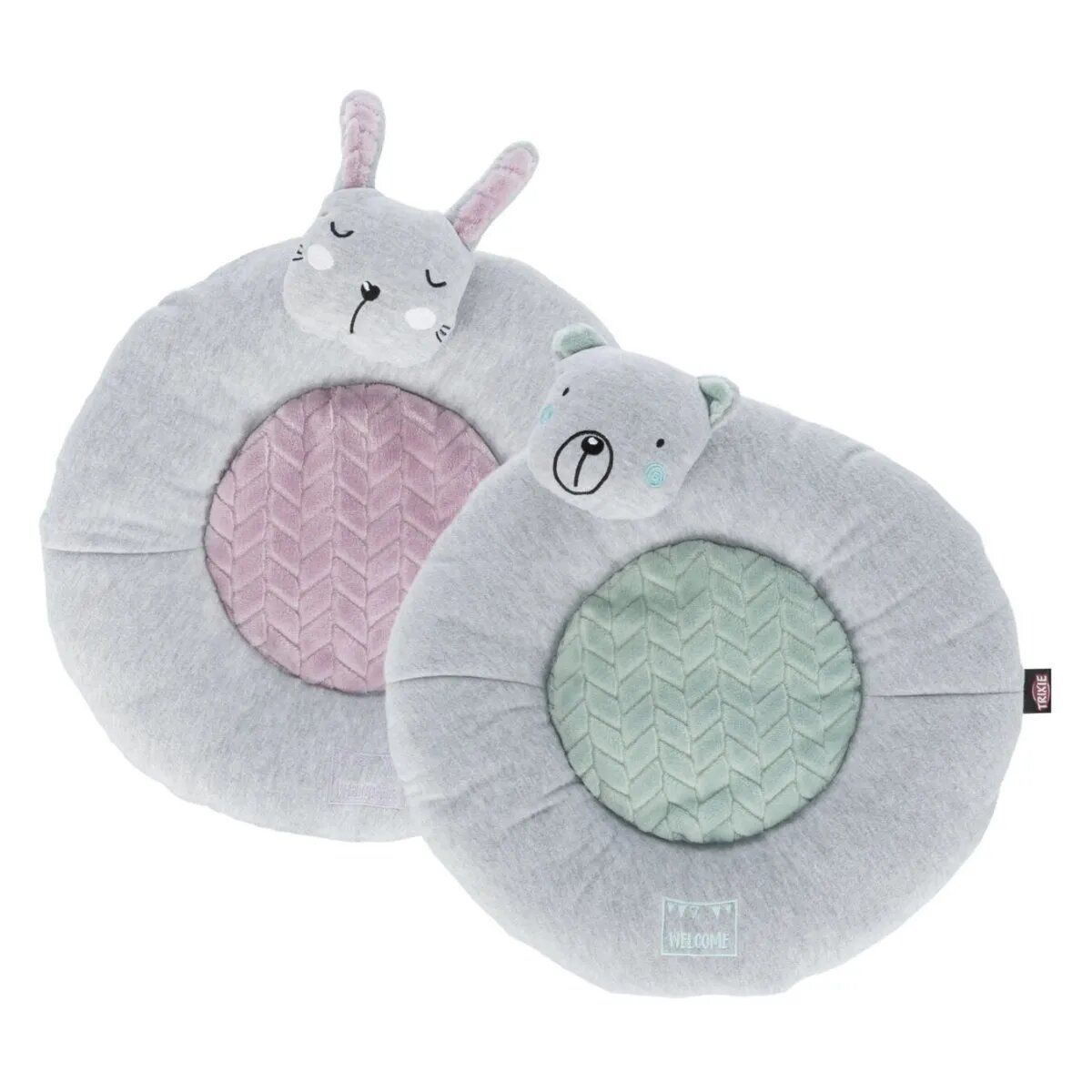 Trixie Junior saltea rotundă câini și pisici junior XS poliester antiderapant ⌀ 40 cm Junior saltea rotundă câini și pisici junior XS poliester antiderapant gri și verde ⌀ 40 cm