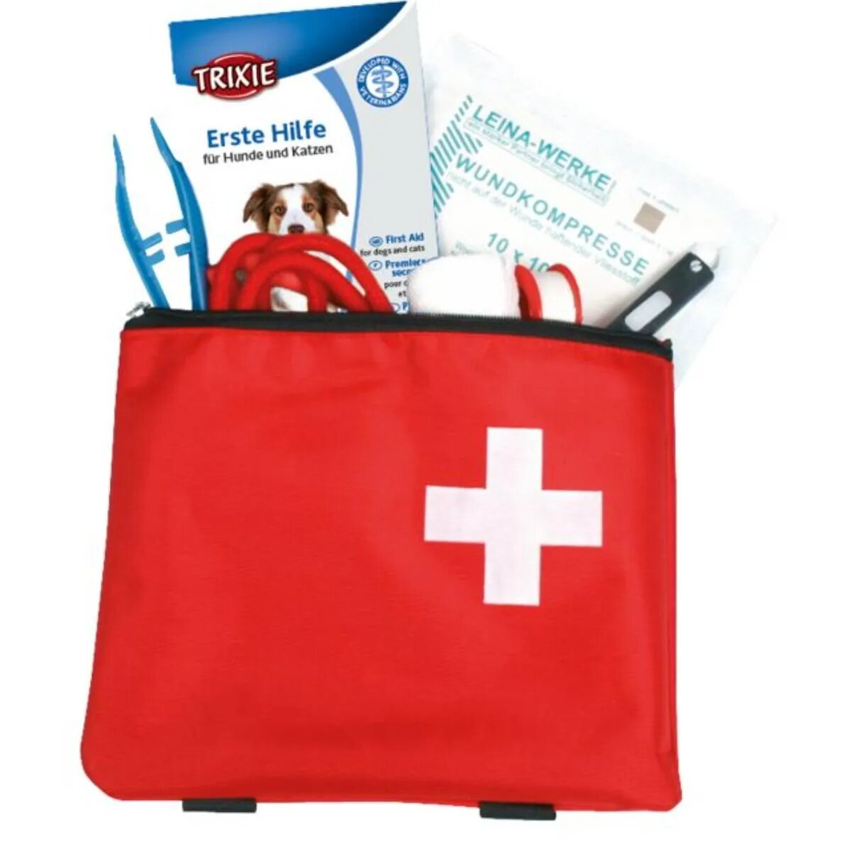 Trixie Kit Primul Ajutor 11 accesorii Trusa de Prim Ajutor câini și pisici
