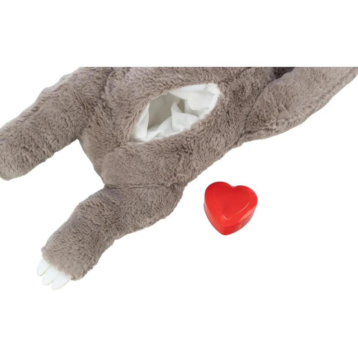 Trixie Leneș cu Simulator de Bătăi de Inimă jucărie interactivă câini junior cu sunet pluș Leneș cu Simulator de Bătăi de Inimă jucărie interactivă câini junior XS-XL cu sunet pluș maro și albastru 34cm