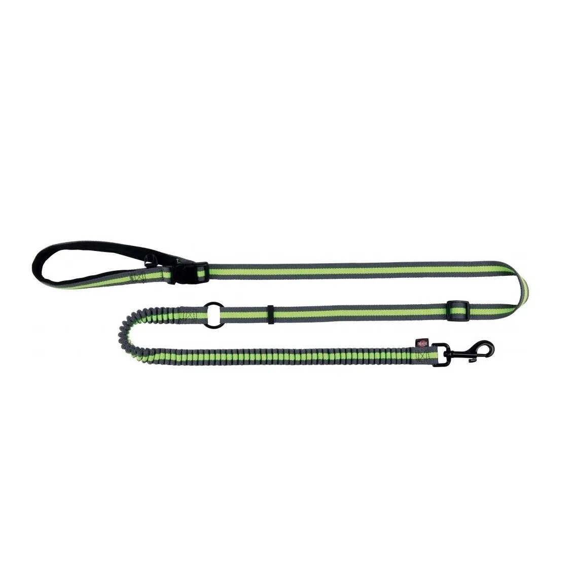 Trixie Lesa Jogging cu Amortizor 133 - 180 Cm x 20 Mm Verde-Negru