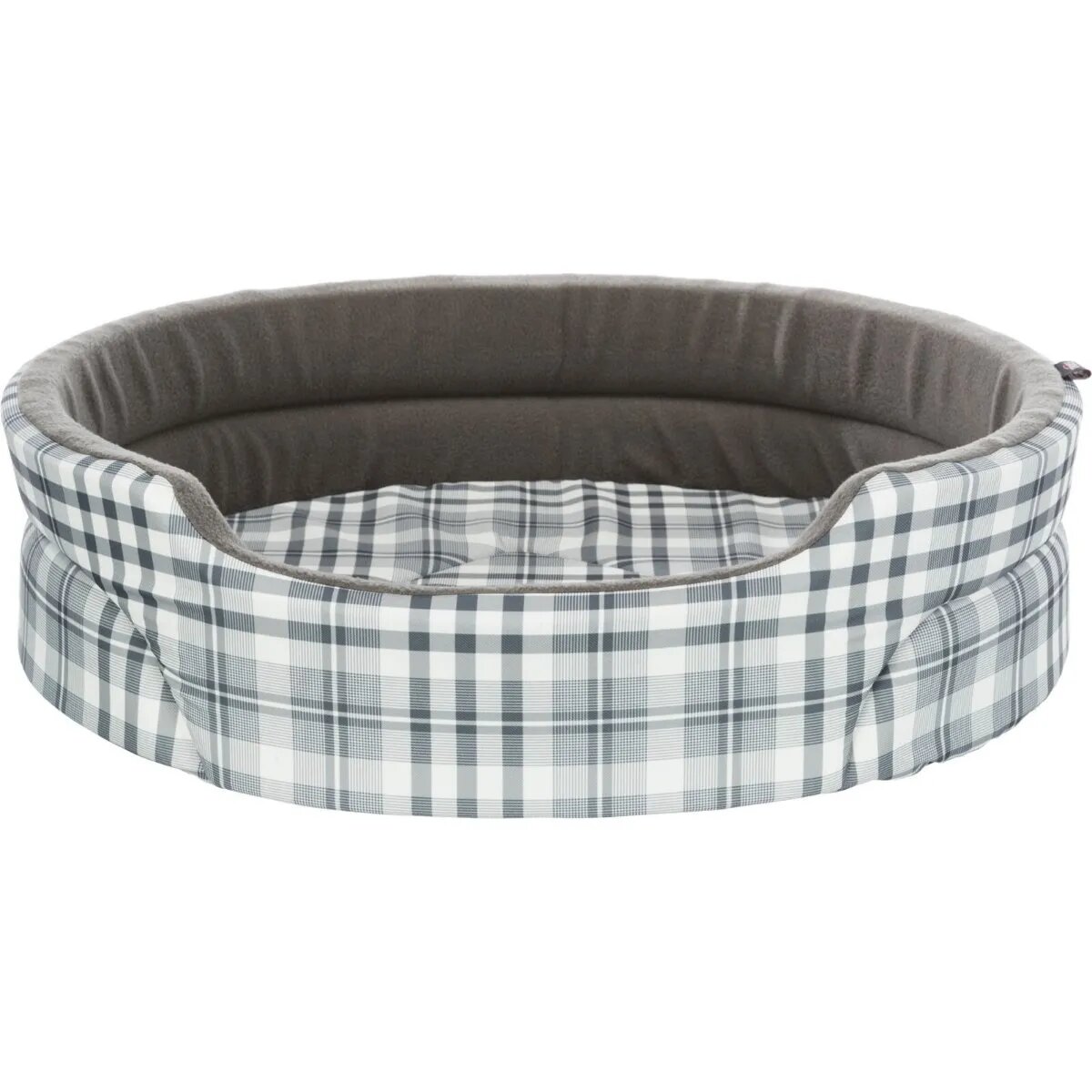 Trixie Lucky coș oval câini și pisici poliester imprimeu geometric pernă reversibilă gri Lucky coș oval câini S-M poliester imprimeu geometric pernă reversibilă gri 65 x 55 cm