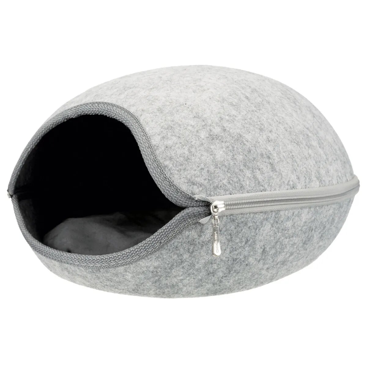 Trixie Luna coș oval câini și pisici poliester husă detașabilă gri Cave Luna cu Fermoar coș oval câini și pisici XS poliester gri 40 x 24 x 46 cm