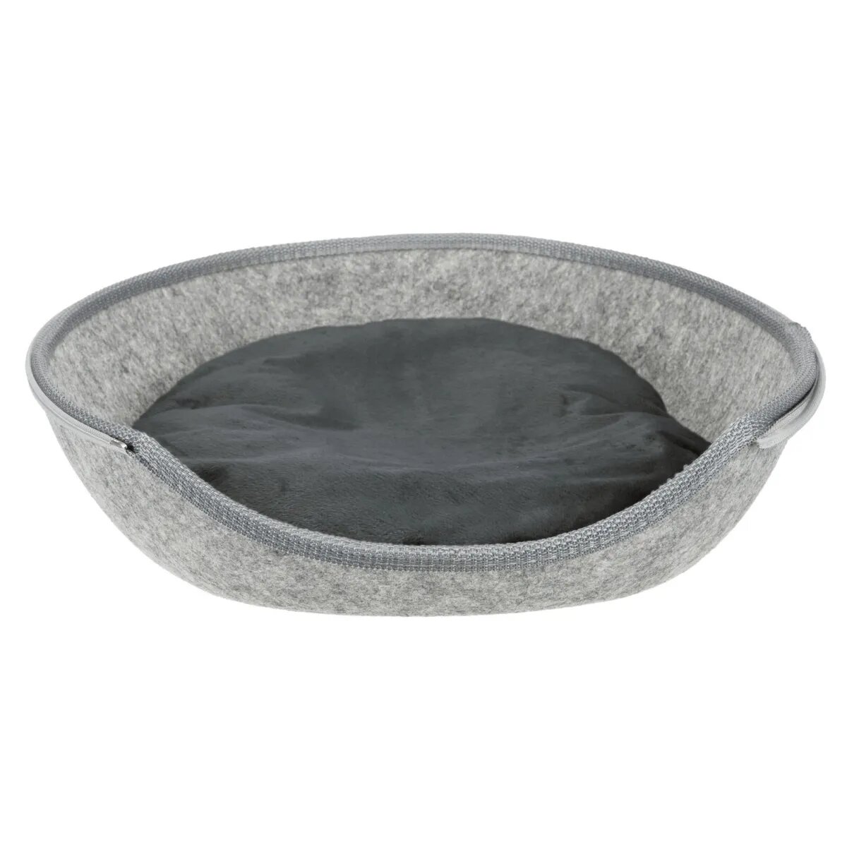 Trixie Luna coș oval câini și pisici poliester husă detașabilă gri Cave Luna cu Fermoar coș oval câini și pisici XS poliester gri 40 x 24 x 46 cm