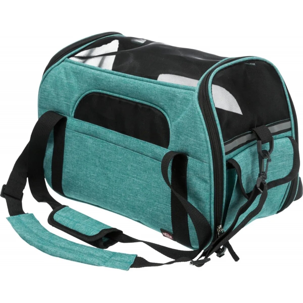 Trixie Madison geantă transport câini și pisici poliester deschidere laterală cu curea de umăr cu buzunare Madison geantă transport câini și pisici XS-S(max. 7kg) poliester deschidere laterală cu curea de umăr verde 25 x 33 x 50 cm