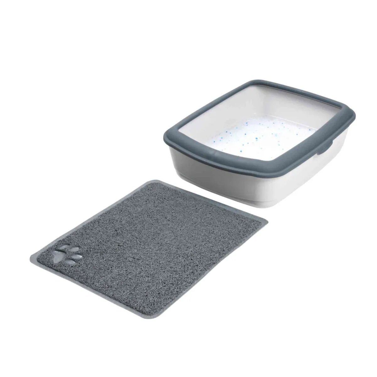 Trixie Non-slip covoraș litieră dreptunghiular pisici antracit 37x45 cm