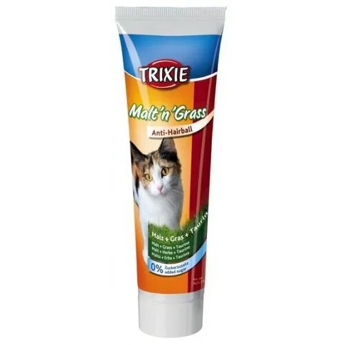 Trixie Pasta de Malt cu Iarba si Taurina Anti-Hairball 100 g