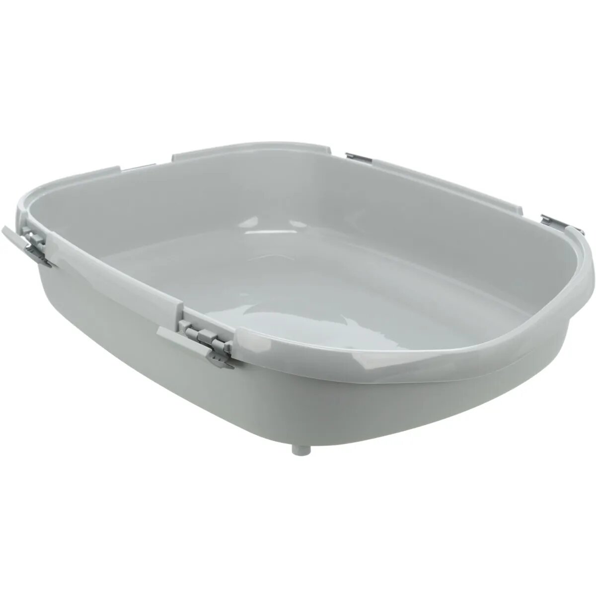 Trixie Primo XXL litieră pisici cu ramă alb și gri 56x25x71 cm