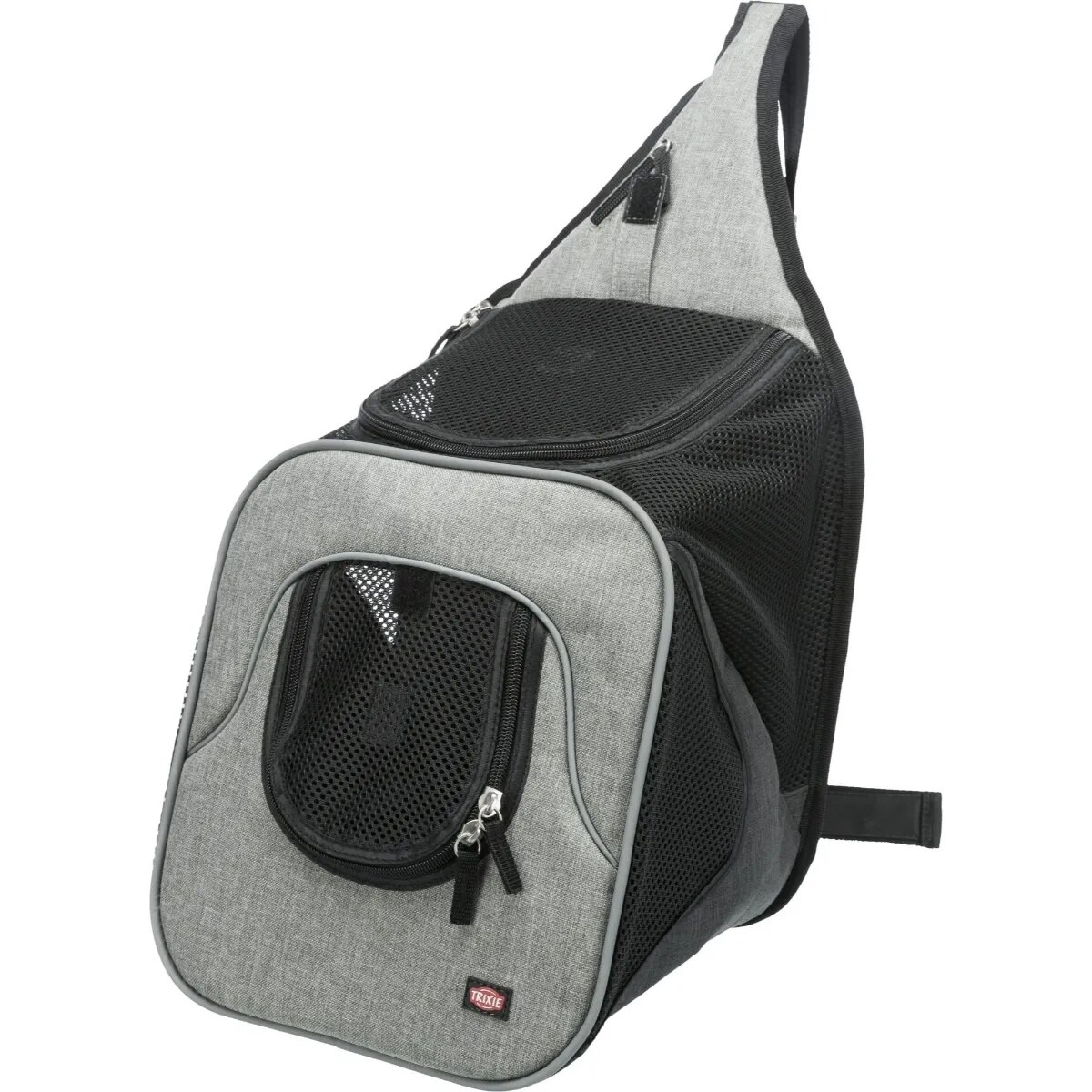 Trixie Savina rucsac transport câini și pisici XS-S(max. 10kg) poliester deschidere frontală&superioară negru și gri 30 x 26 x 33 cm