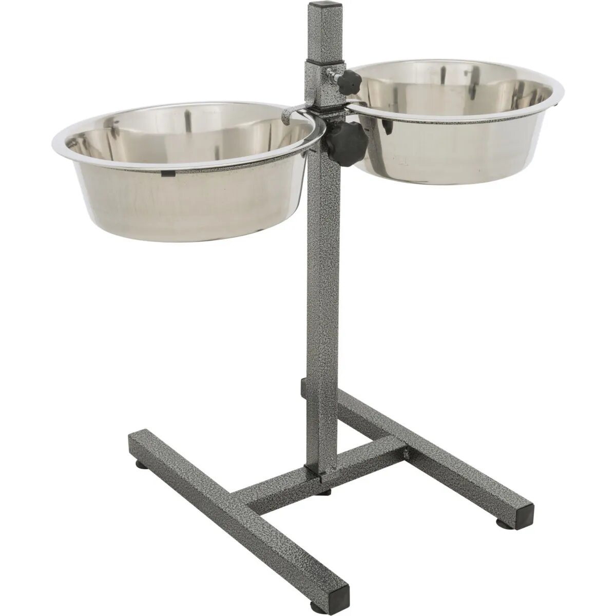 Trixie set suport castroane câini + 2 boluri înalțime reglabilă metal L-XL(2.8l ⌀24cm)