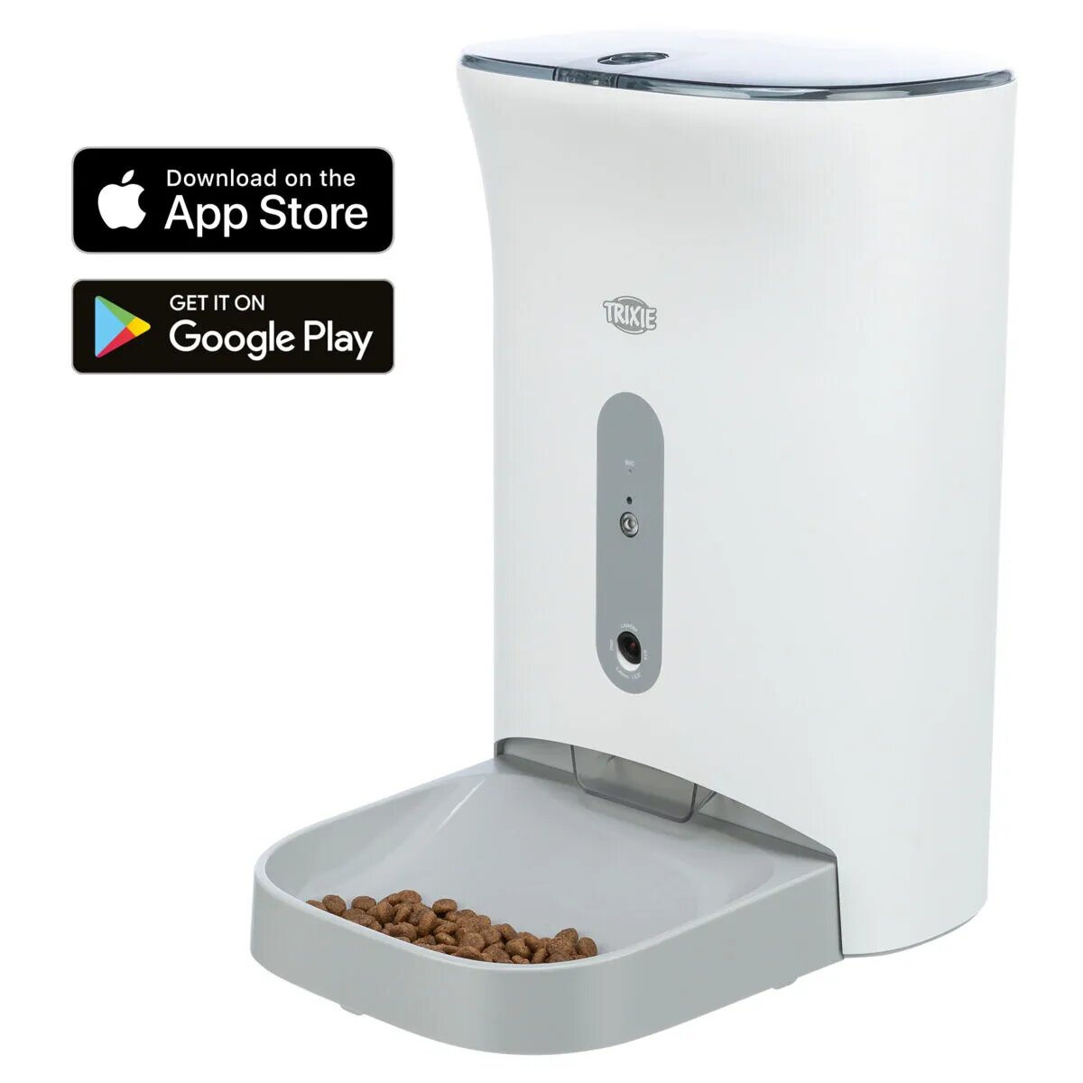 Trixie Smart TX820 hrănitor automat câini 1 bol pătrat programabil aplicație mobilă plastic Smart TX820 hrănitor automat câini și pisici 1 bol pătrat programabil aplicație mobilă plastic alb și gri XS-S(4.5l ⌀1.5cm 38x19cm)