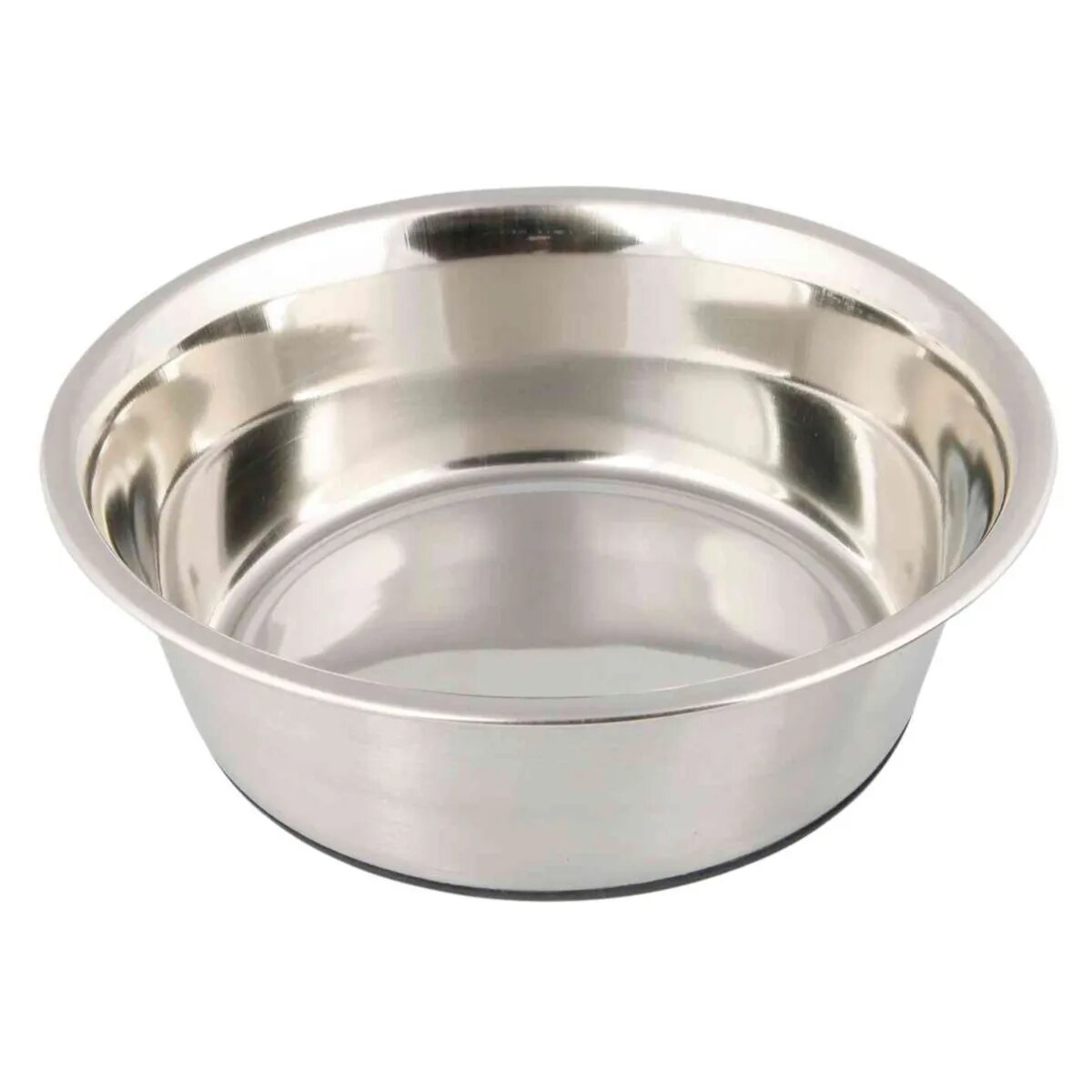 Trixie Stainless Steel castron câini rotund antiderapant inox argintiu S-M(1l ⌀17cm)