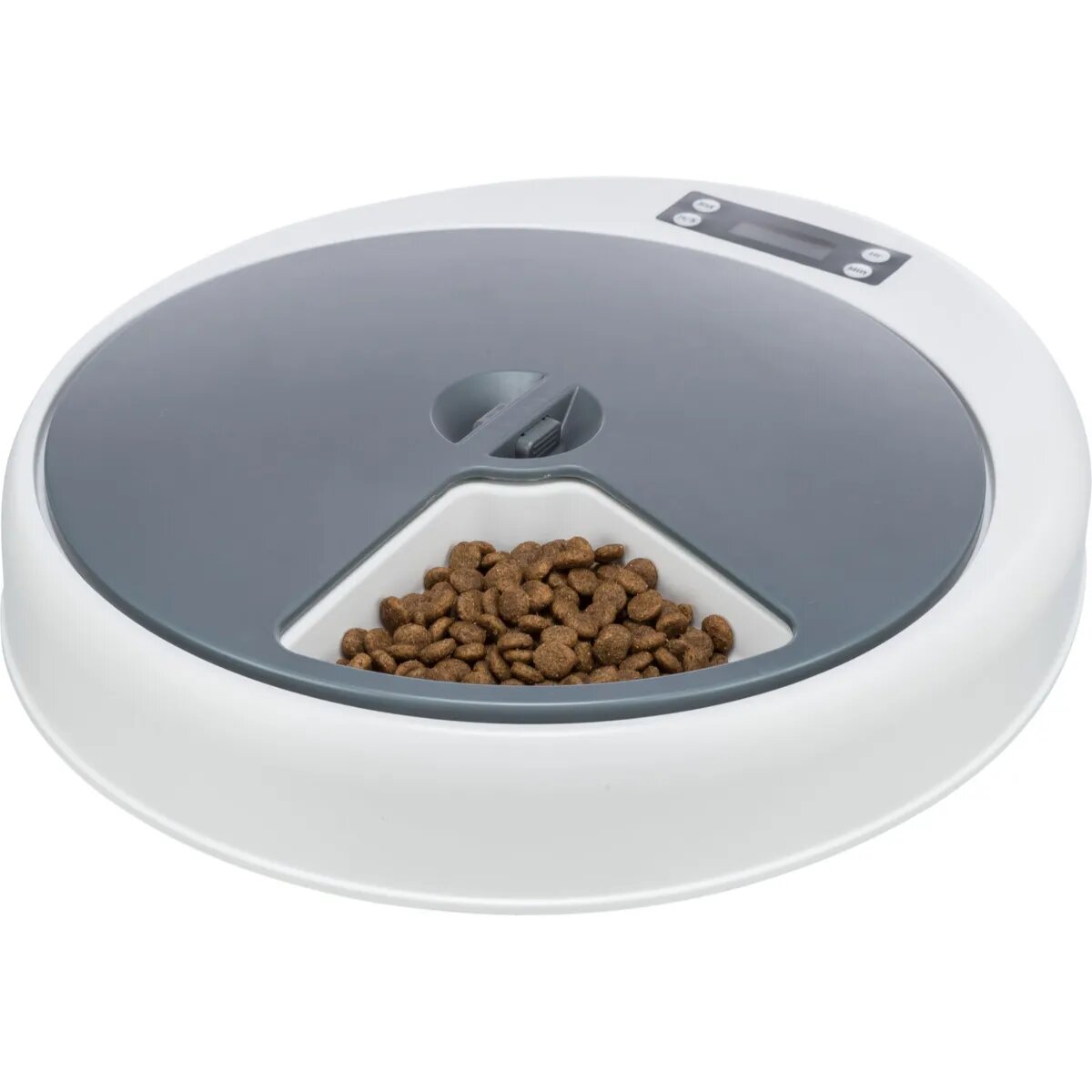Trixie TX5 hrănitor automat câini 1 bol asimetric programabil plastic TX5 hrănitor automat câini și pisici 1 bol asimetric programabil plastic alb și gri XS(1.25l 33x5cm)