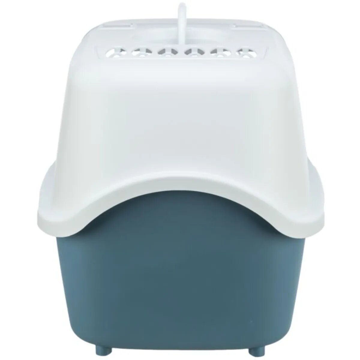 Trixie Vico Open Top litieră acoperită pisici cu filtru cu lopățică alb și albastru 40x40x56 cm