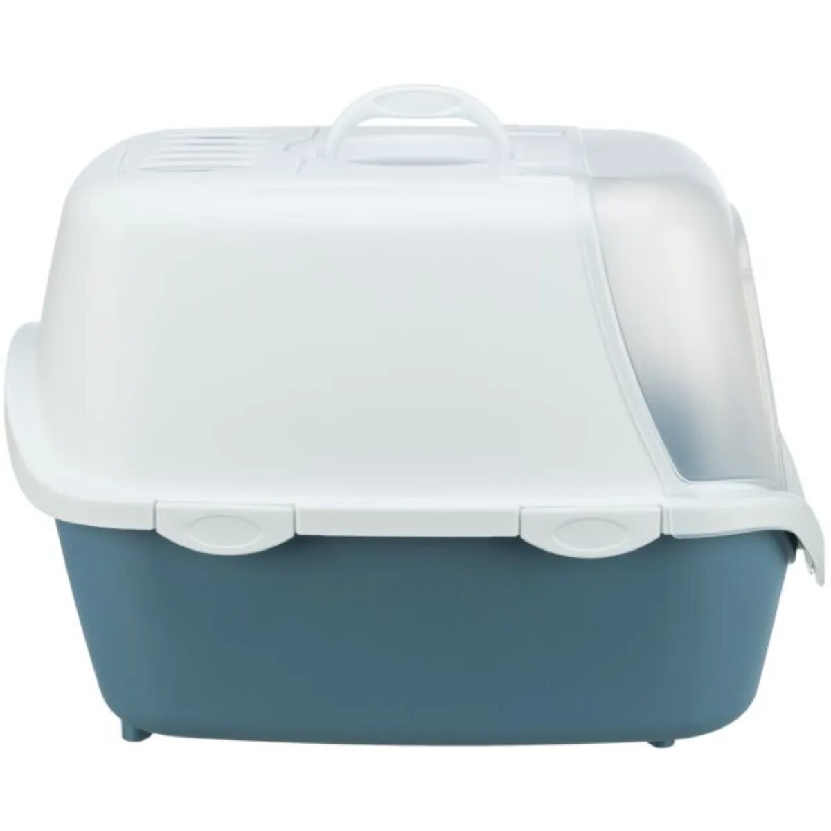 Trixie Vico Open Top litieră acoperită pisici cu filtru cu lopățică alb și albastru 40x40x56 cm