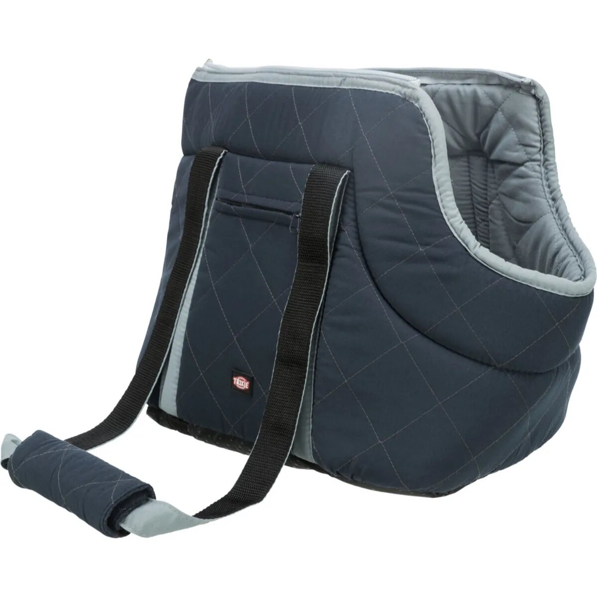 Trixie Viktoria geantă transport câini și pisici XS(max. 5kg) textil deschidere superioară cu buzunare albastru 26 x 29 x 50 cm