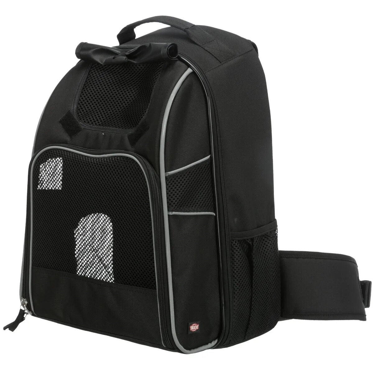 Trixie Wiliam rucsac transport câini XS-L(max. 30kg) poliester deschidere frontală cu buzunare negru 33 x 43 x 23 cm