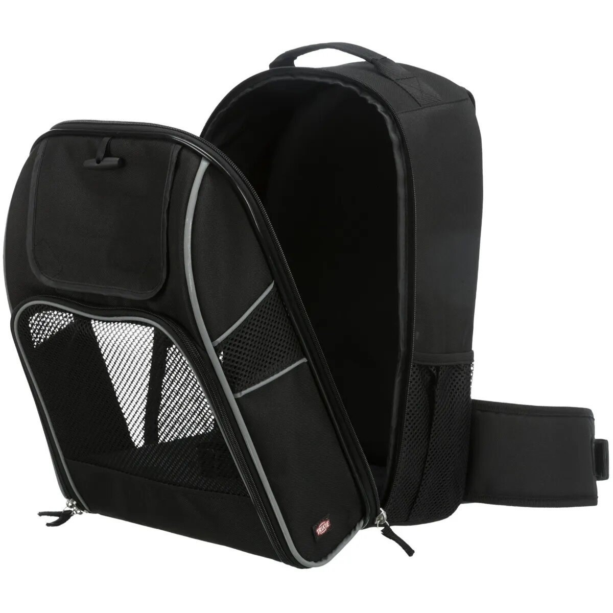 Trixie Wiliam rucsac transport câini XS-L(max. 30kg) poliester deschidere frontală cu buzunare negru 33 x 43 x 23 cm