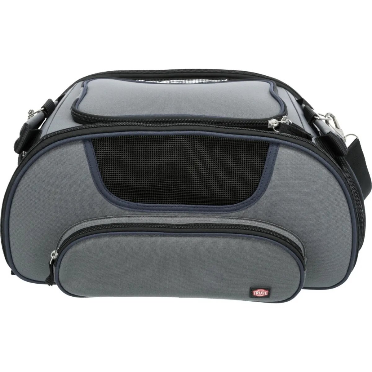 Trixie Wings Airline geantă transport câini și pisici XS-M(max. 20kg) poliester autorizată IATA gri 28 x 23 x 46 cm