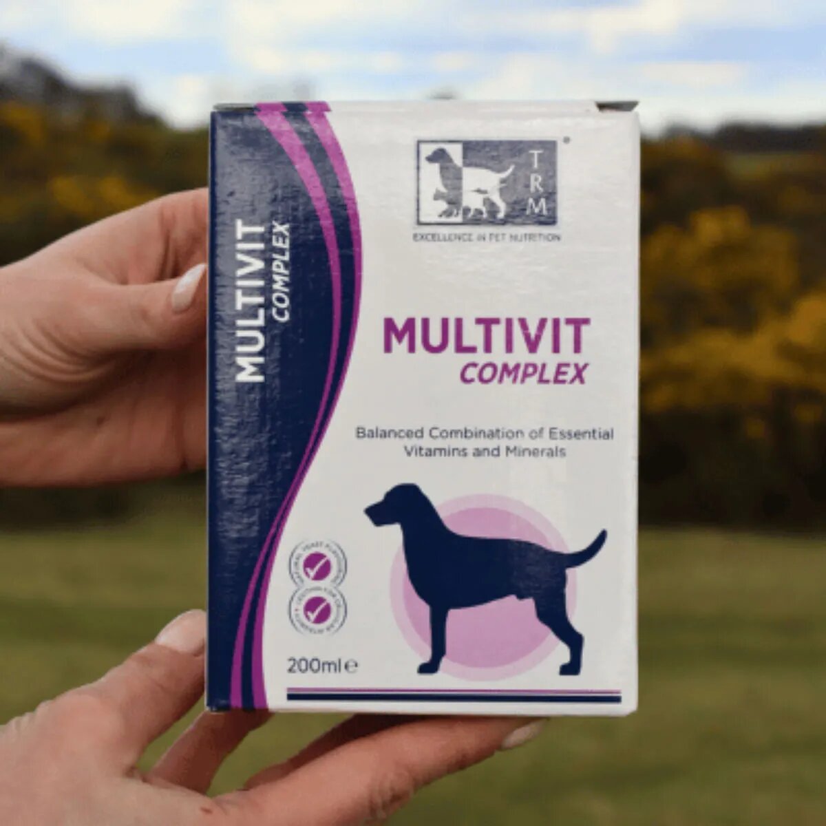 TRM Multivit Complex multivitamine câini suspensie orală Multivit Complex XS-XL multivitamine câini flacon 200ml suspensie orală