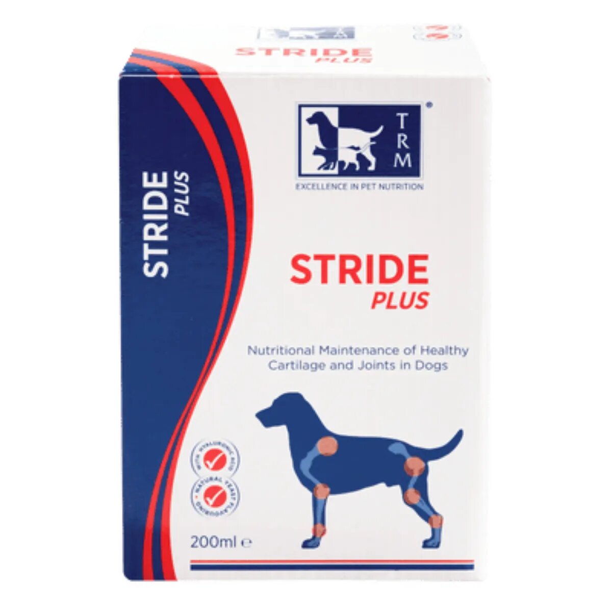 TRM Stride Plus supliment sistem articular câini suspensie orală Stride Plus XS-XL supliment sistem articular câini flacon 500ml suspensie orală
