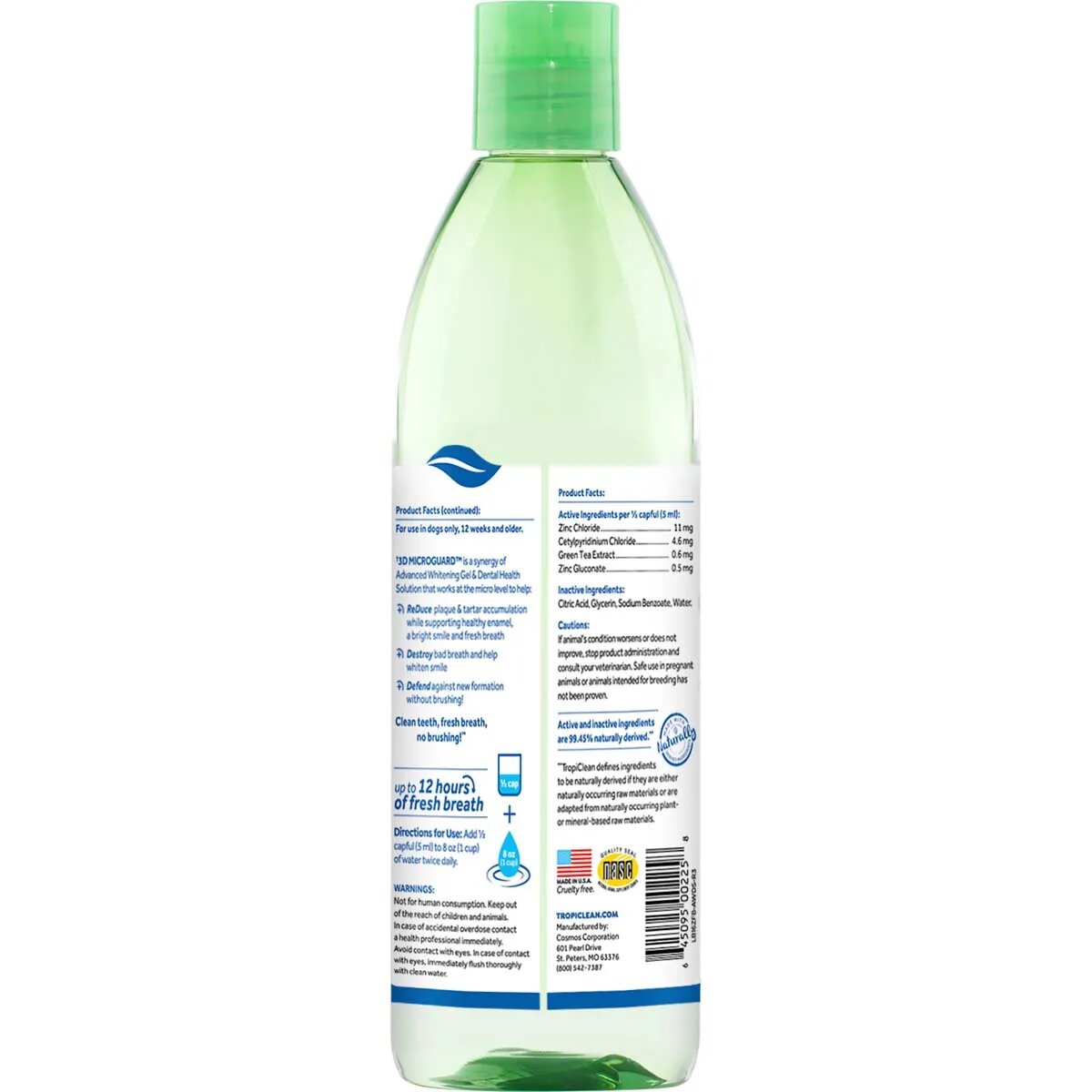 Tropiclean Aditiv Apa Advanced Whitening Oral Care 473 ml