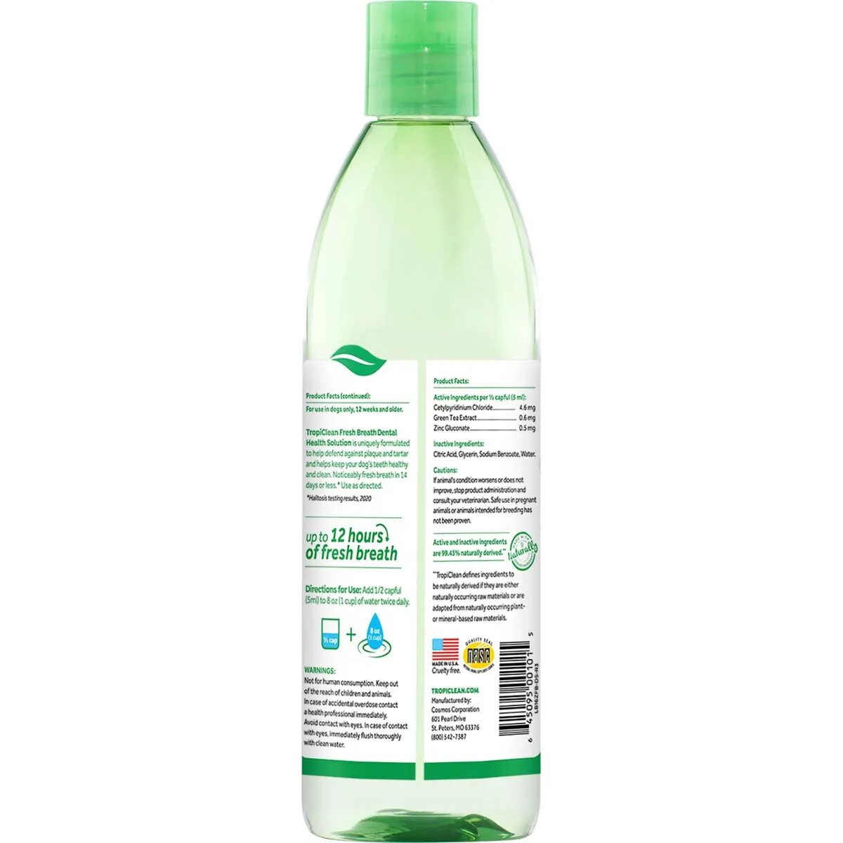 Tropiclean Aditiv Apa Oral Care 473 ml