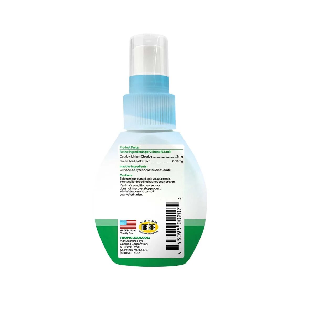 Tropiclean Fresh Breath Drops For Cats 65 ml