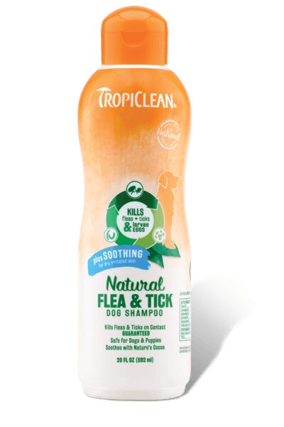 Tropiclean Natural Flea and Tick Shampoo Maximum Strength 592 ml