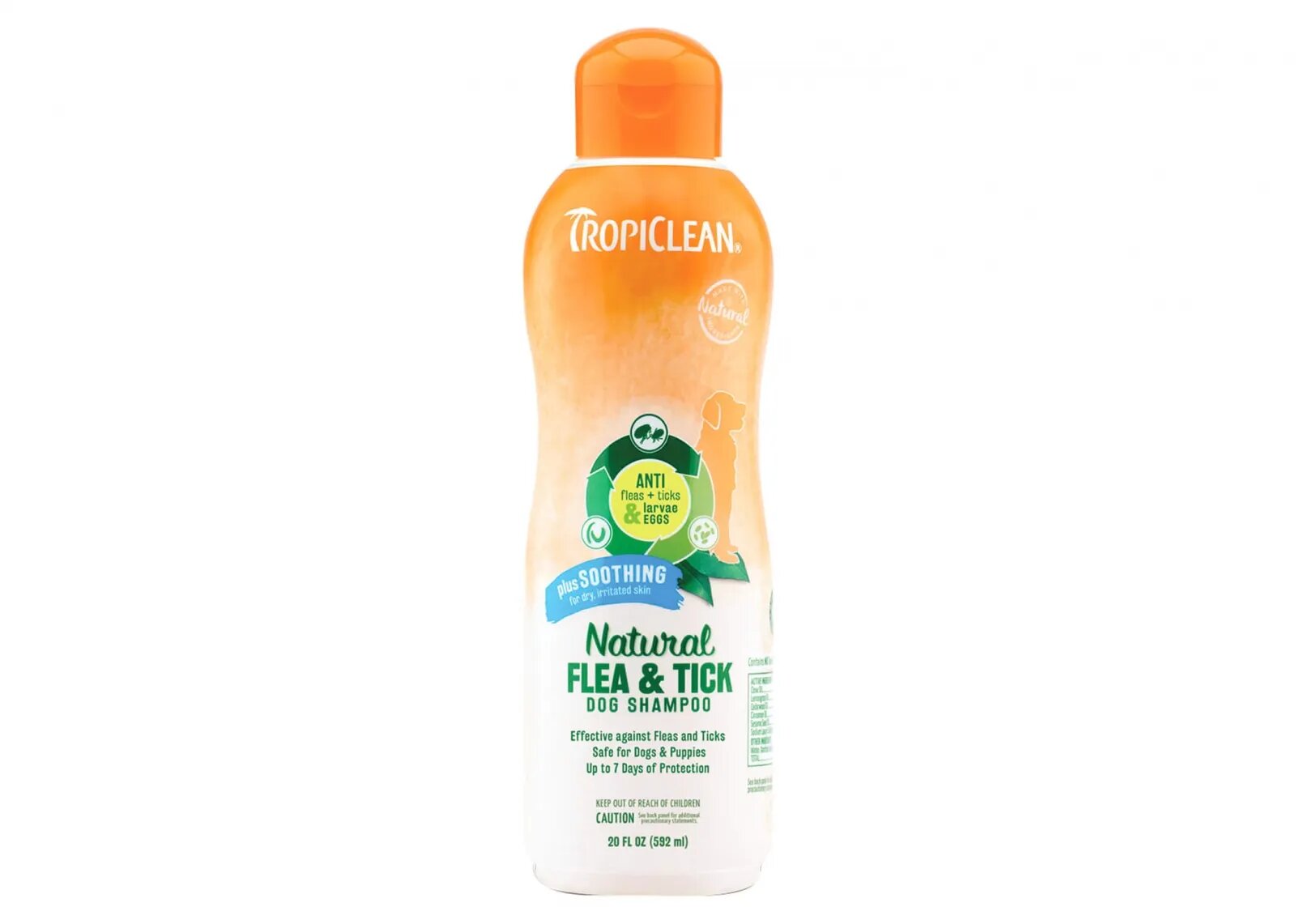 Tropiclean Natural Flea and Tick Shampoo plus Soothing 592 ml