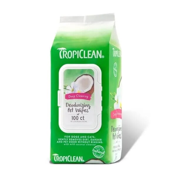 Tropiclean Servetele Curatare Profunda 100 bucati