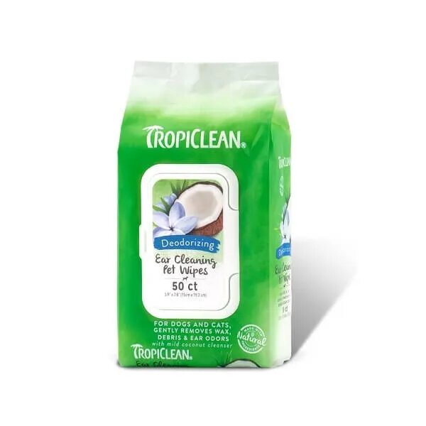 Tropiclean Servetele Curatare Urechi 50 bucati