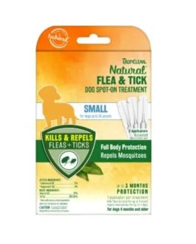 Tropiclean Set 3 Pipete Pentru Caini Spot On S 1.5 ml