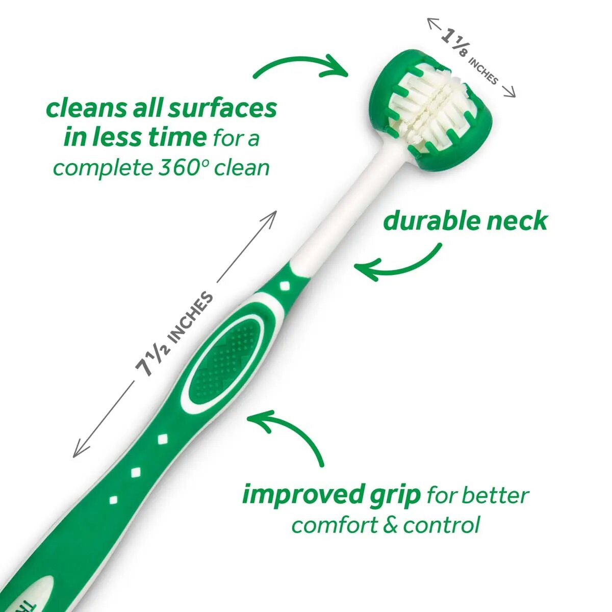 Tropiclean Triple Flex Toothbrush For Dogs L