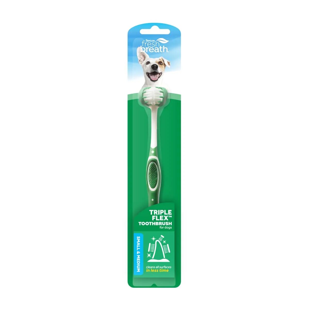 Tropiclean Triple Flex Toothbrush For Small Dogs S