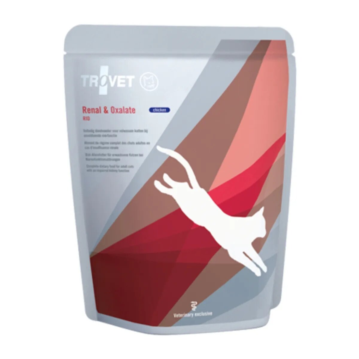 Trovet Cat Renal & Oxalate RID dietă veterinară pisici plic hrană umedă afecțiuni renale și urinare (oxalați) (pate) 85g