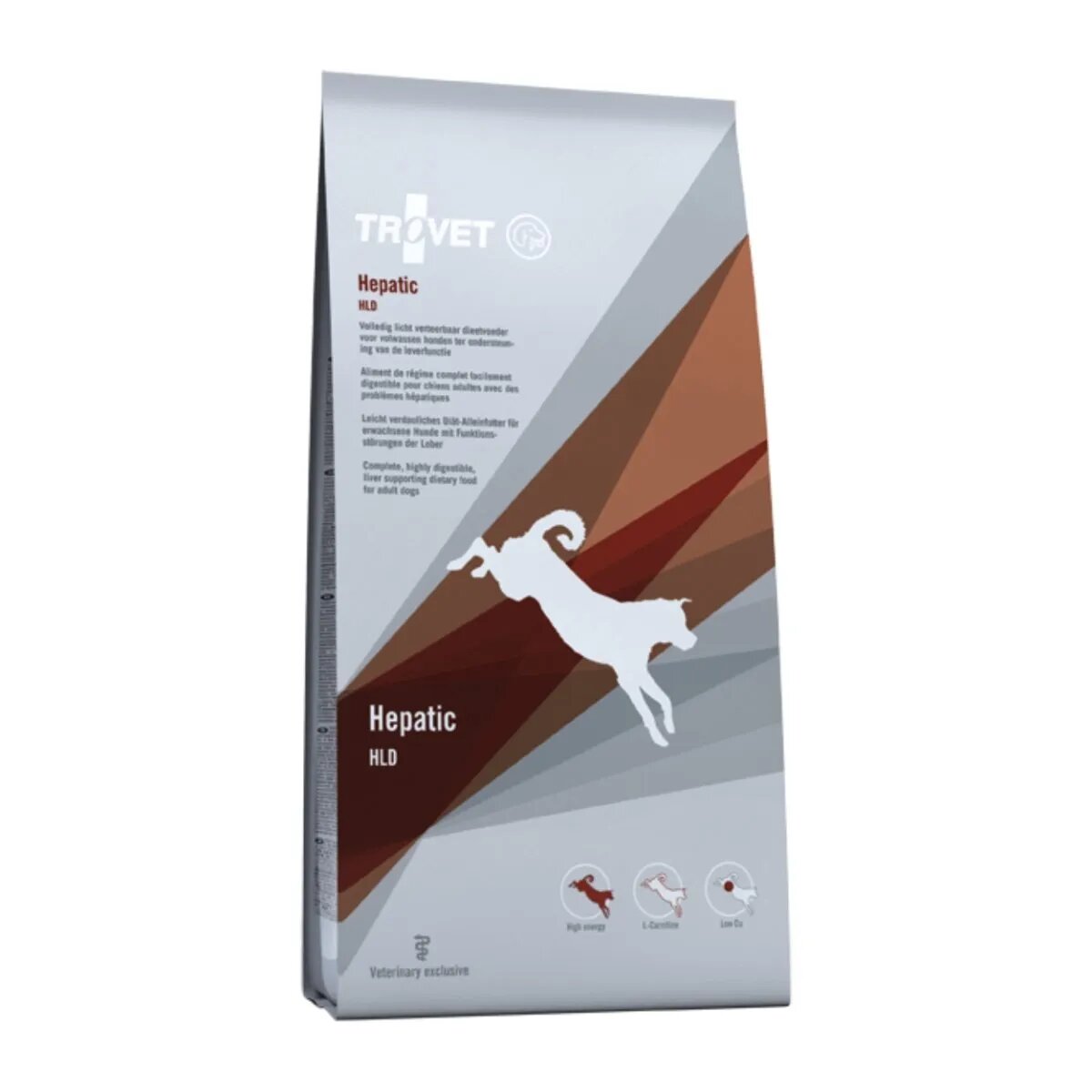 Trovet Dog Hepatic HLD dietă veterinară câini hrană uscată afecțiuni hepatice 3kg