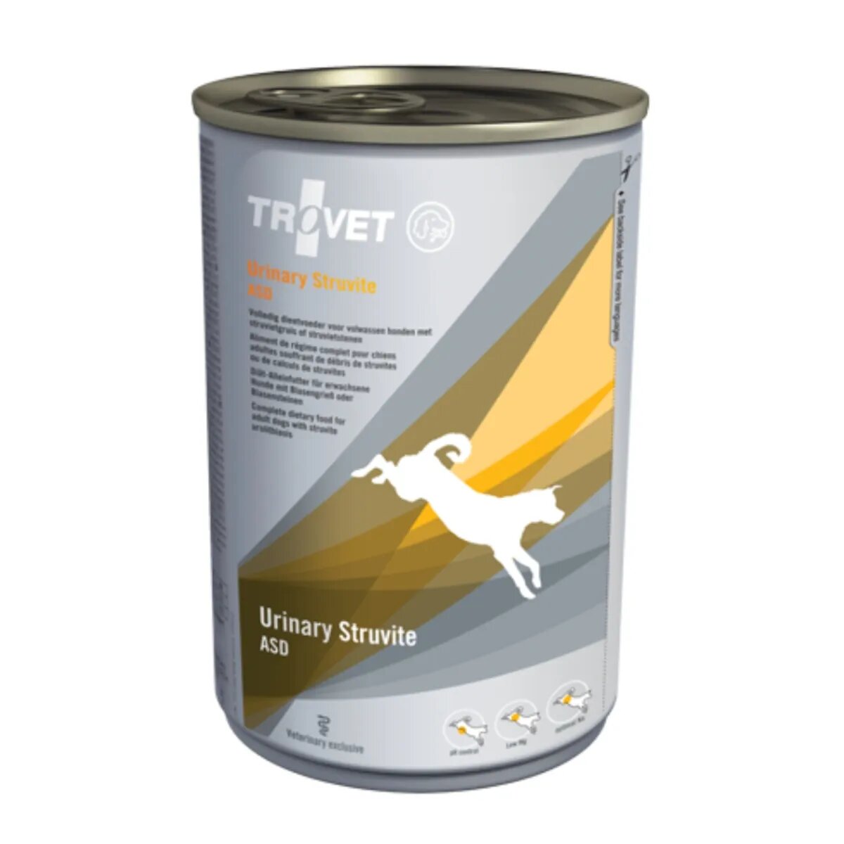 Trovet Dog Urinary Struvit ASD dietă veterinară câini conservă hrană umedă afecțiuni urinare (struviți) (pate) 400g