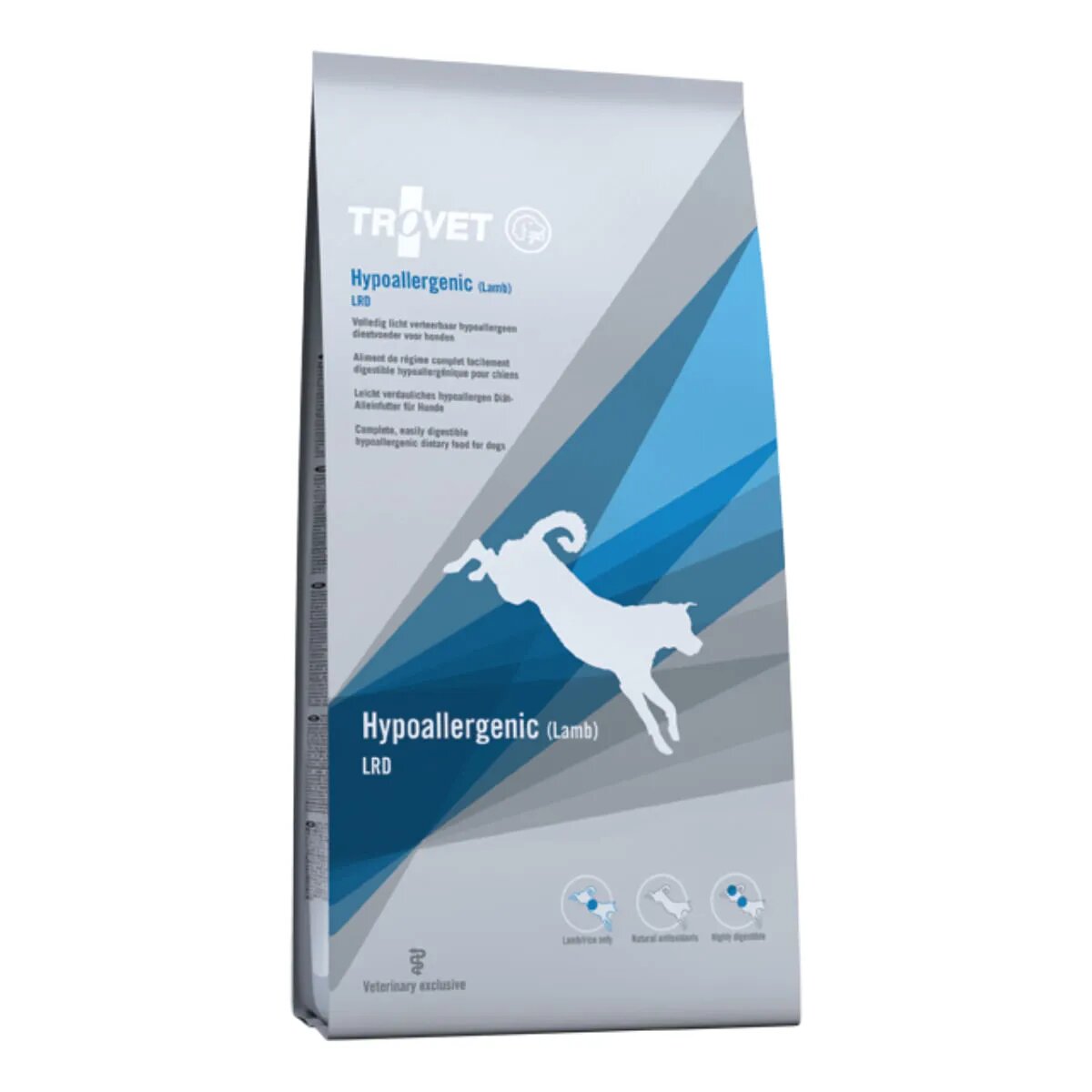 Trovet Hypoallergenic LRD XS-XL Miel dietă veterinară hrană uscată câini alergii 10kg