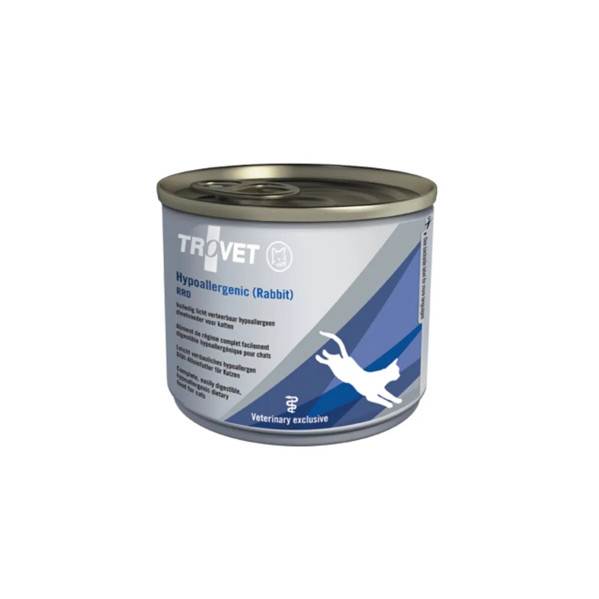 Trovet Hypoallergenic RRD Iepure dietă veterinară conservă hrană umedă monoproteică pisici alergii (pate) 200g