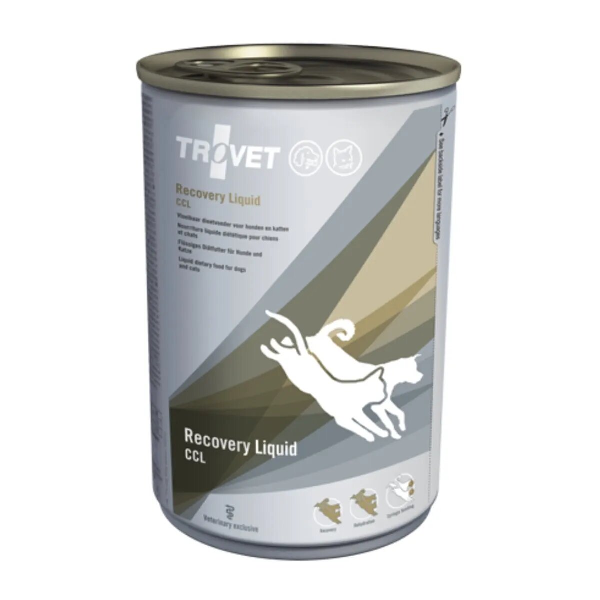 Trovet Recovery Liquid CCL dietă veterinară câini și pisici hrană lichidă convalescență si recuperare postoperatoriu (lichid)400g