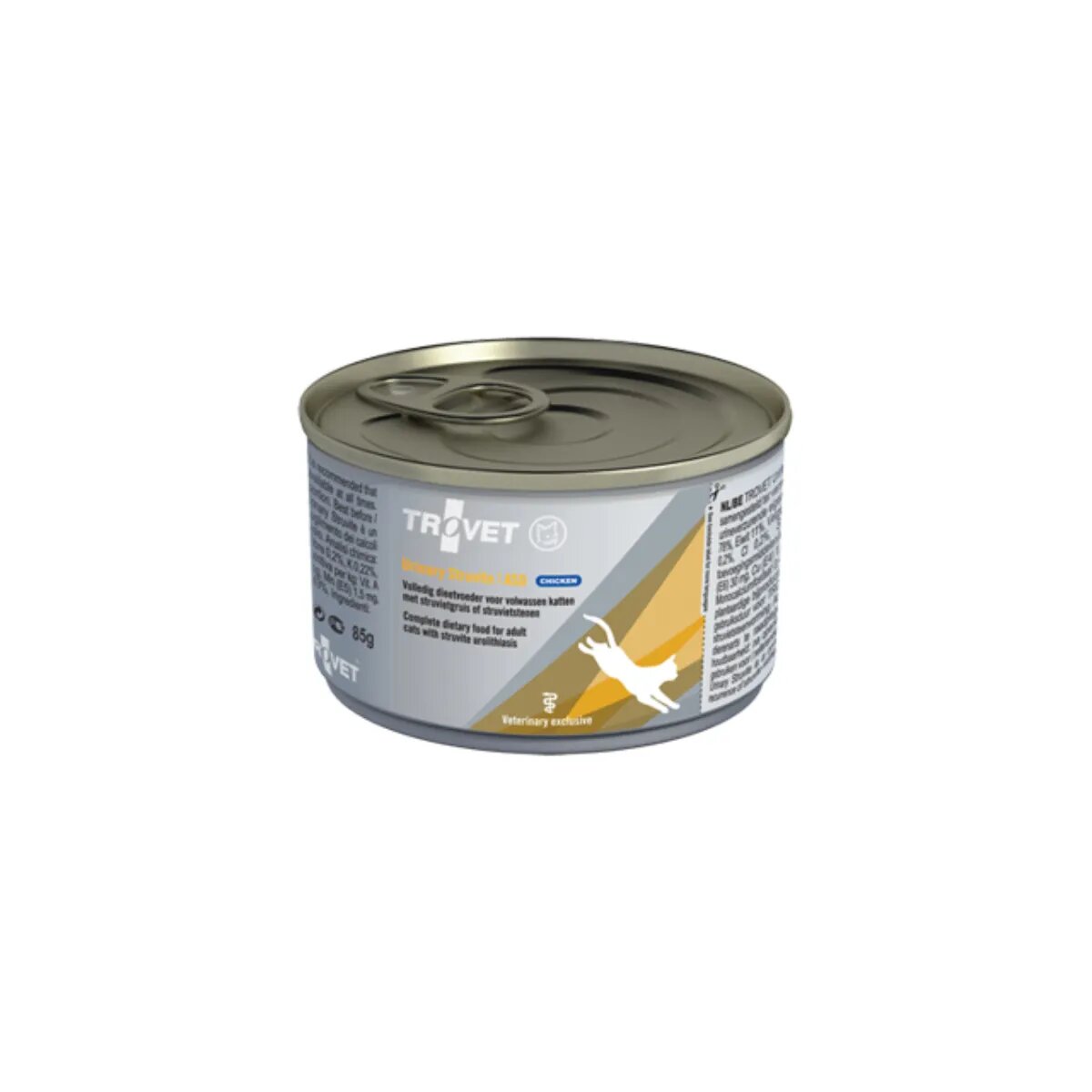 Trovet Urinary Struvite ASD Pui dietă veterinară conservă hrană umedă pisici sistem urinar (pate) 100g