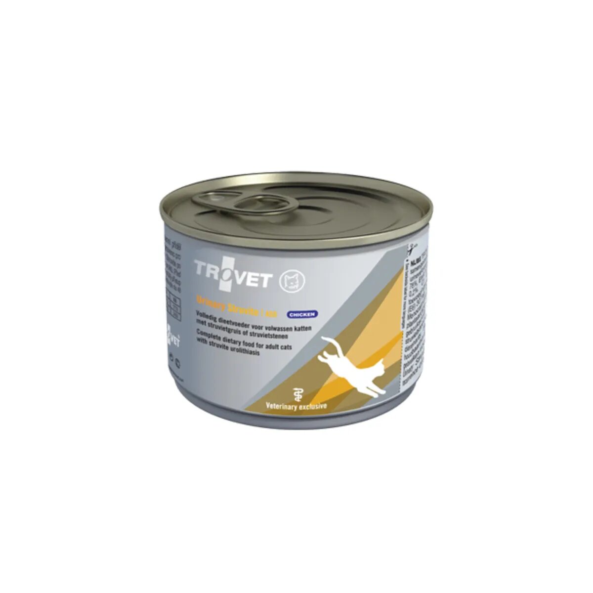 Trovet Urinary Struvite ASD Pui dietă veterinară conservă hrană umedă pisici sistem urinar (pate) 200g
