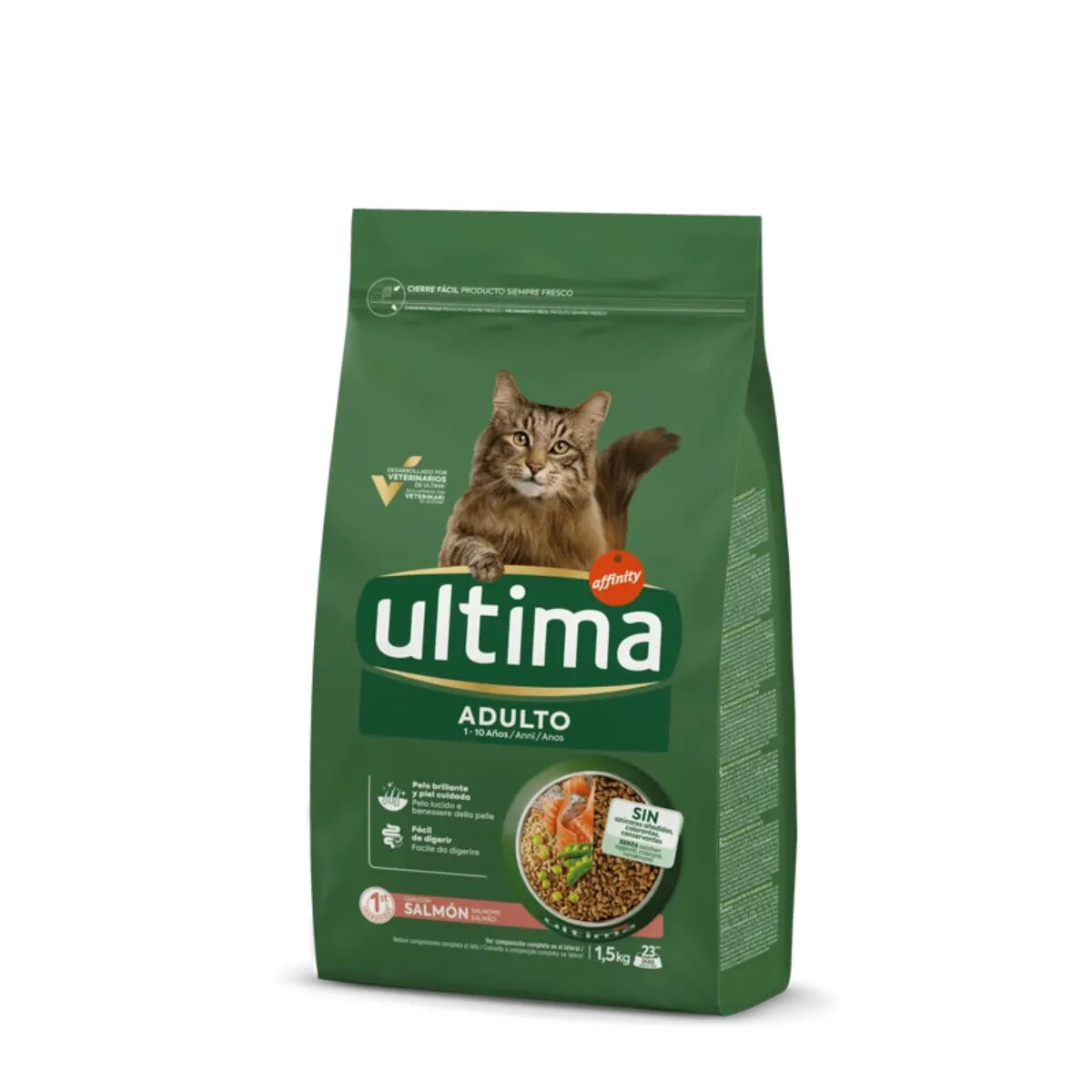 ULTIMA Adult Somon hrană uscată pisici 1.5kg