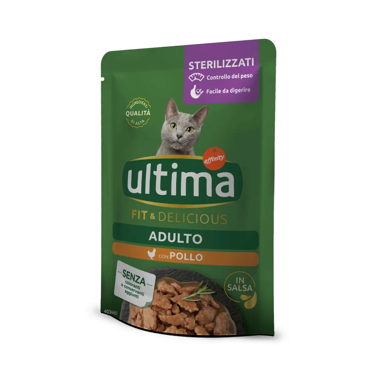 ULTIMA Fit & Delicious Sterilised Pui plic hrană umedă pisici sterilizate (în sos) bax 85g x 24buc