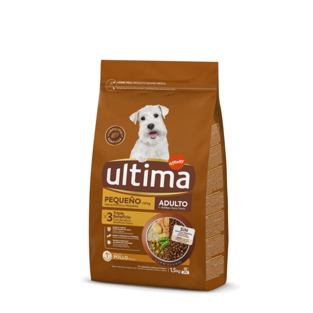 ULTIMA Small Adult XS-S Pui hrană uscată câini 1.5kg