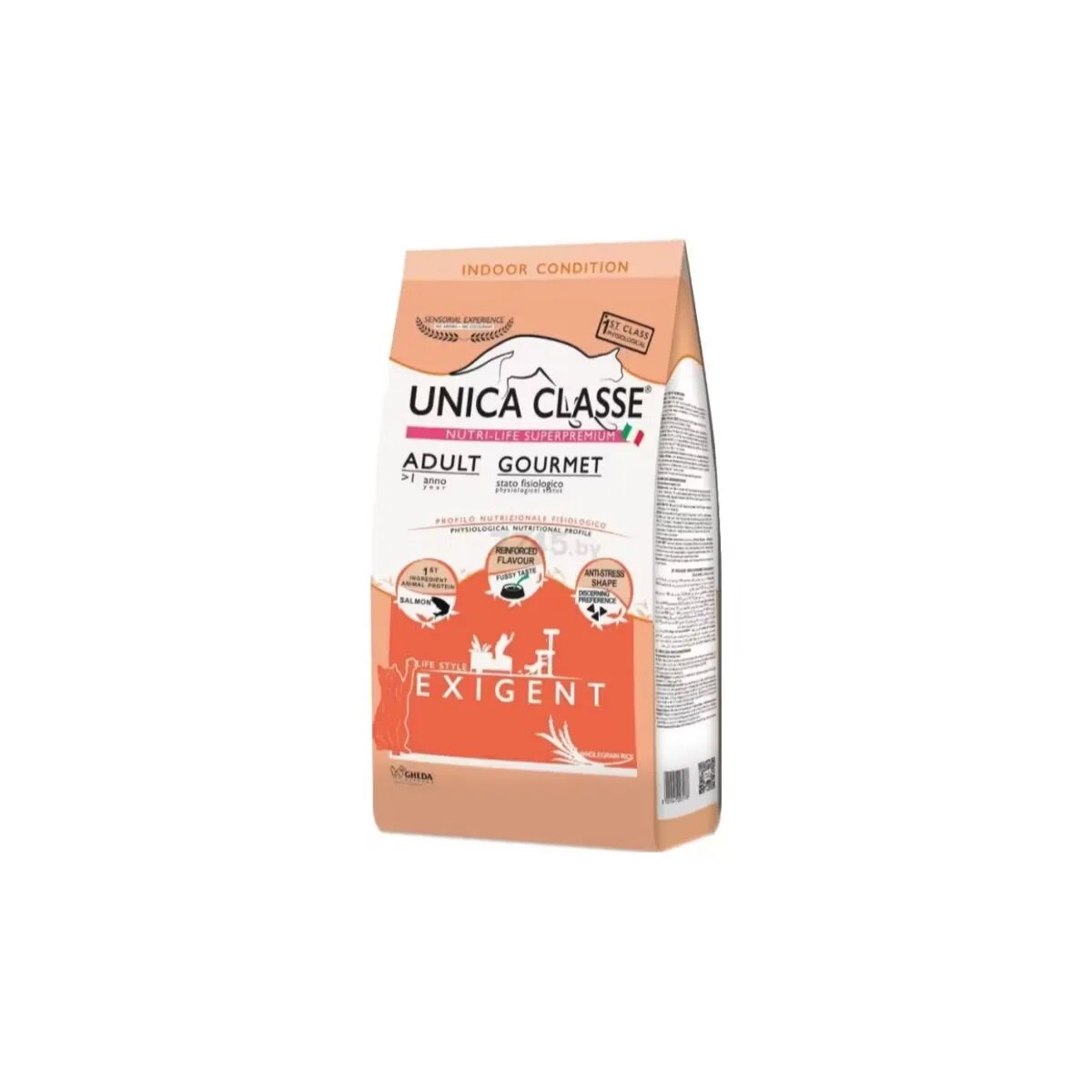 UNICA Classe Gourmet Exigent Somon și orez brun hrană uscată pisici apetit capricios 10kg