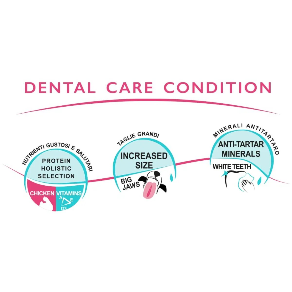 UNICA Classe Major Sensible L-XL Pui punguță recompense funcționale câini sensibilități dentare 300g