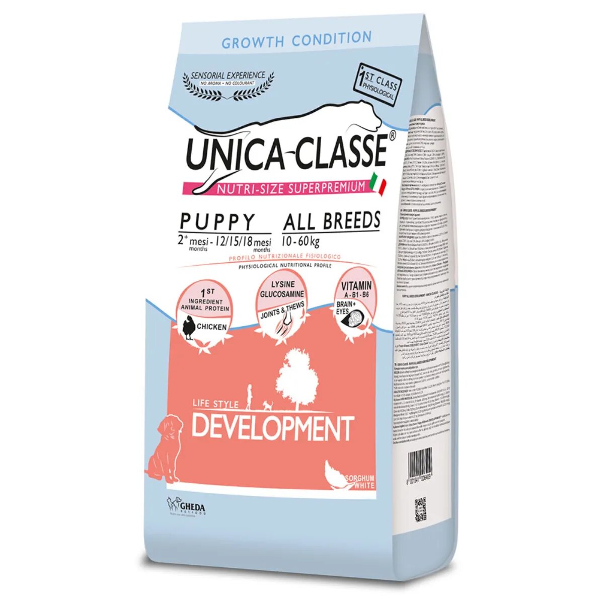 UNICA Classe Puppy Development XS-XL Pui hrană uscată câini junior 12kg