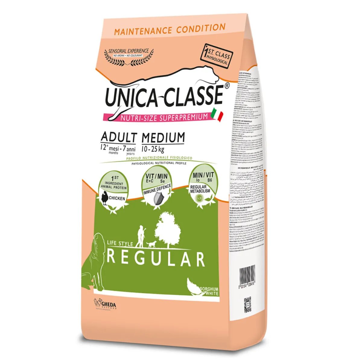 UNICA Classe Regular Medium M Pui hrană uscată câini 12kg