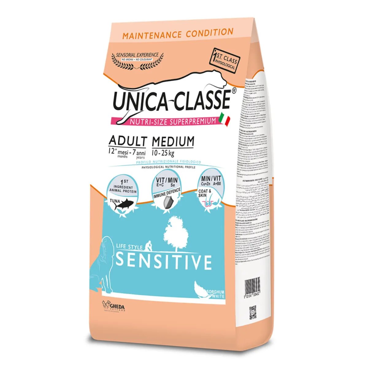 UNICA Classe Sensitive Medium M Ton hrană uscată câini 12kg
